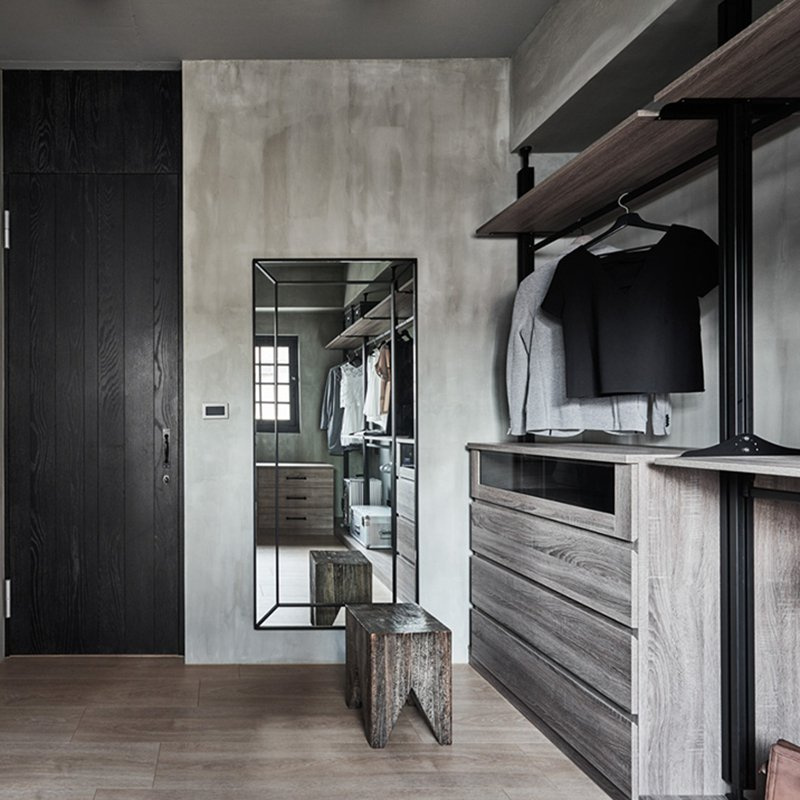 Customized Portable Floor to Ceiling Wooden Wardrobe Modern Furniture Veneer /Plywood Glossy Corner Modular Walk in Bedroom Closets Wardrobe