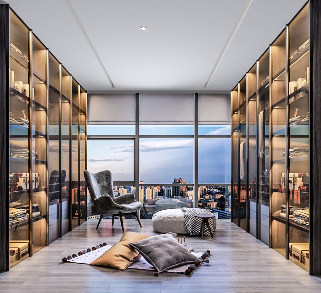 Same Style as Hotel Apartments – Italian-Style Light Luxury Custom Wardrobes With Multi-Functional Storage Cabinets